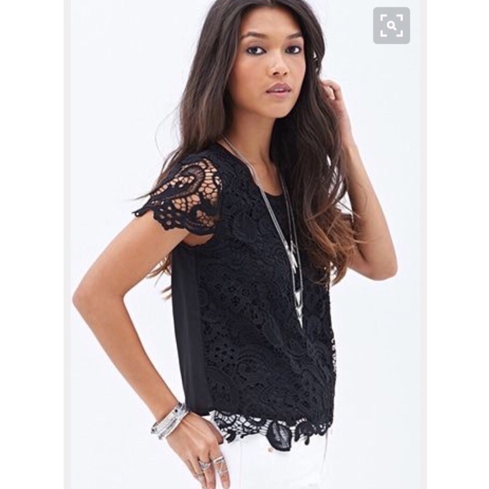 Lace Black Top